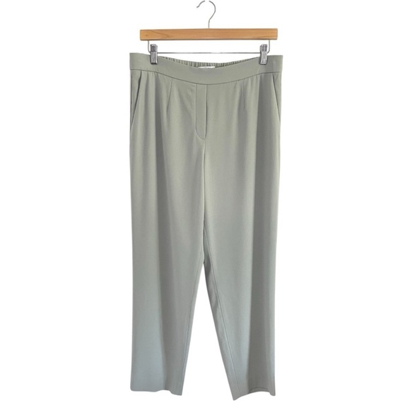 Aritzia Babaton Conan Pant Slim Leg Pull On Ankle Trouser Balsam Green 12 - Picture 1 of 11